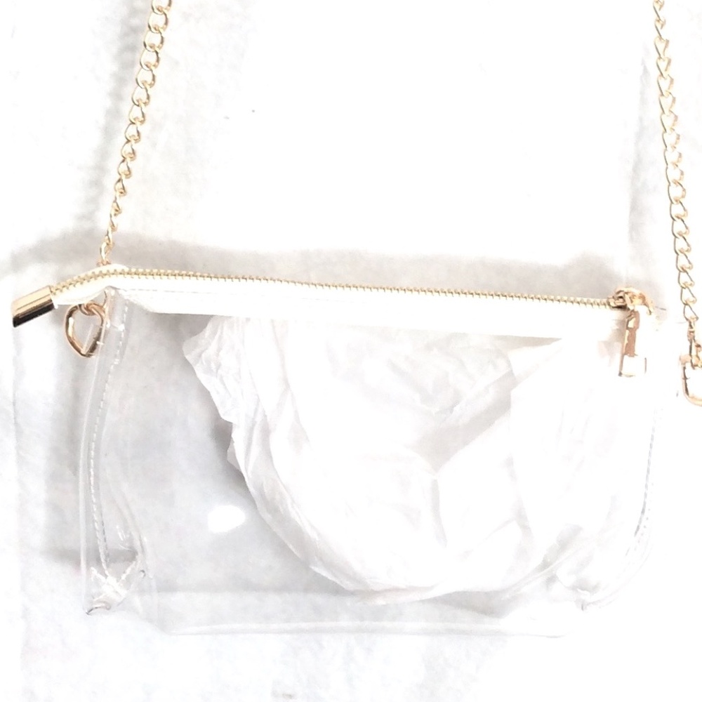 Clear Stadium Approved PVC Crossbody Bag